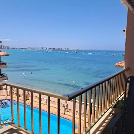 Beachfront 3br With Pool Views, Sleeps 10 * La Manga del Mar Menor