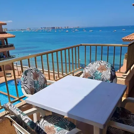 Beachfront 3br With Pool Views, Sleeps 10 * La Manga del Mar Menor